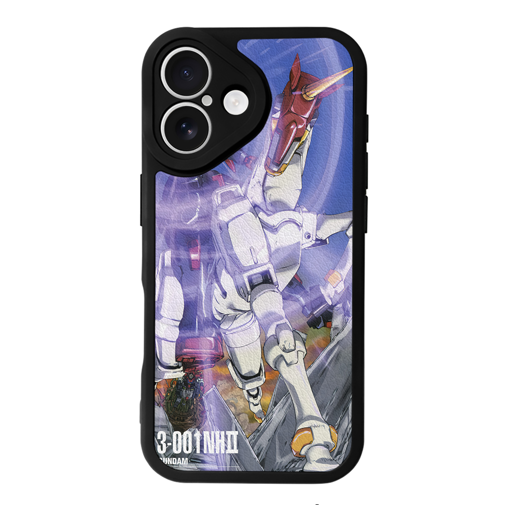 （画像用） 機動戦士ガンダム Mobile Suit Gundam 【iPhone 16シリーズ対応】シリコンスマホケース（レザー調） 材質：シリコン